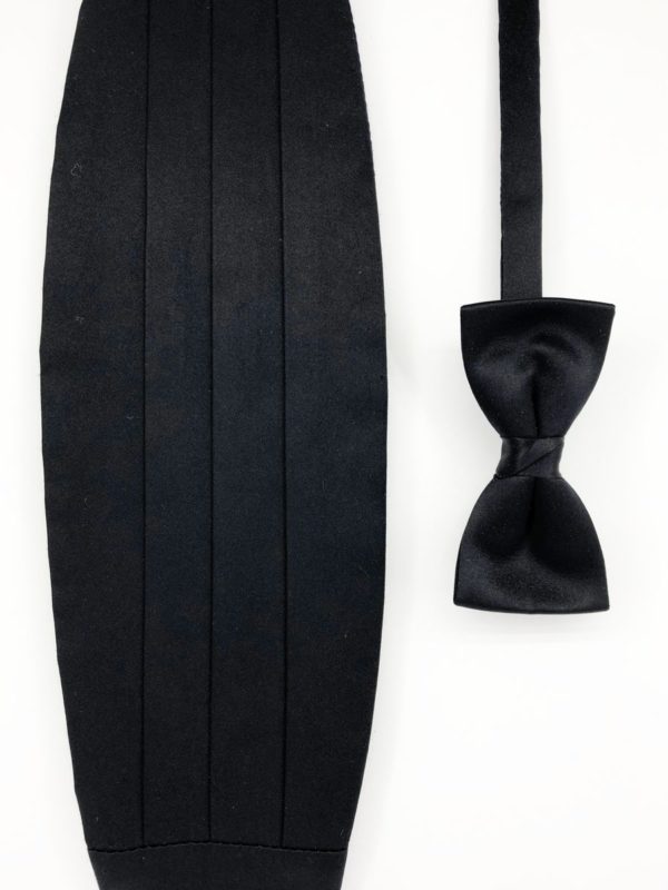 cefai black bow black cummerbund